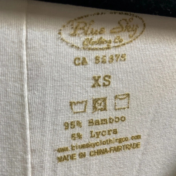 Blue Sky floral sleeveless v neck bamboo cotton Dress Sz XS - Picture 6 of 10